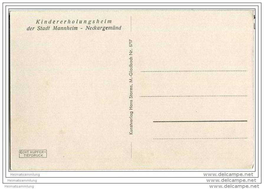 Neckargemünd - Kindererholungsheim Der Stadt Mannheim - Neckargemuend