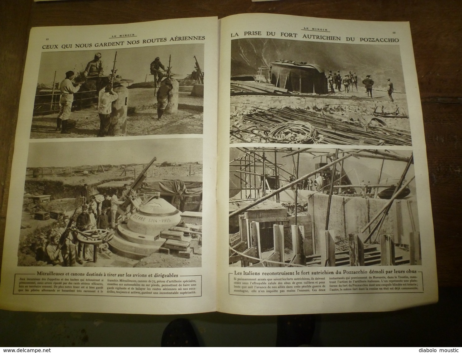 1915 LE MIROIR :Gens de Salonique et réfugiés serbes  au camp de Zeinitlik;Fort Pozzacchio;Doiran;Gueuguéli;Chasse-rats