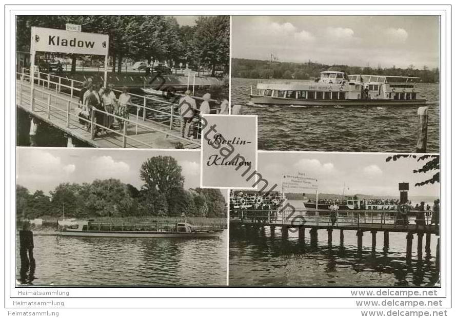 Berlin - Kladow - Dampferanlegestelle Brücke II - Personenschiffe Ernst Reuter Und Jupiter - Foto-AK - Altri & Non Classificati