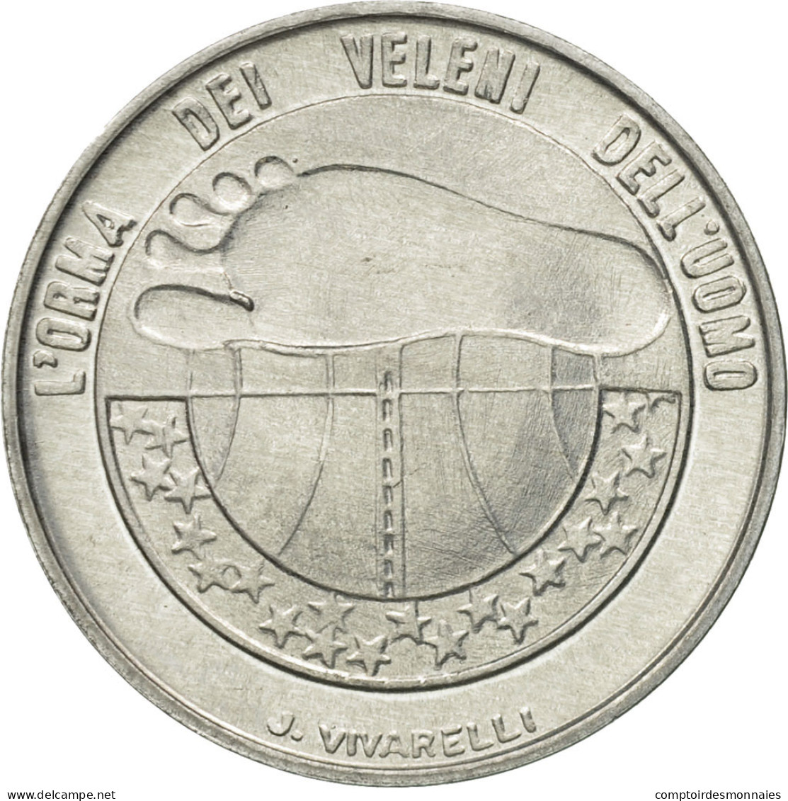 Monnaie, San Marino, 10 Lire, 1977, Rome, FDC, Aluminium, KM:66 - Saint-Marin