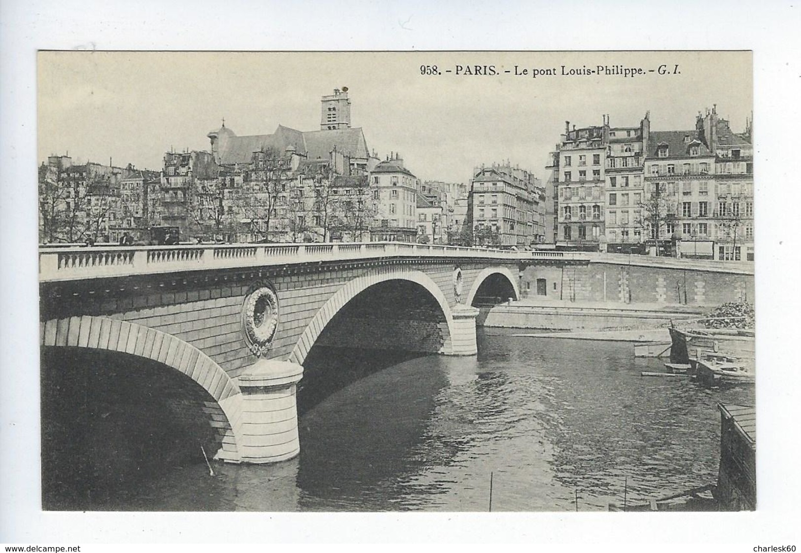 CPA Paris Le Pont Louis Philippe 958 - Bruggen