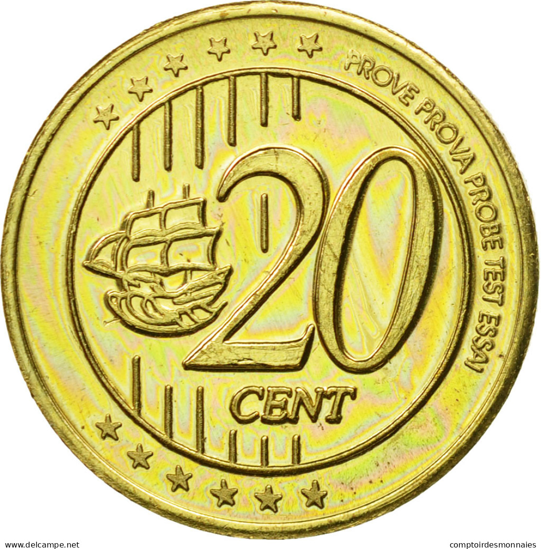 Espagne, Medal, Essai 20 Cents, 2004, SPL, Laiton - Autres & Non Classés