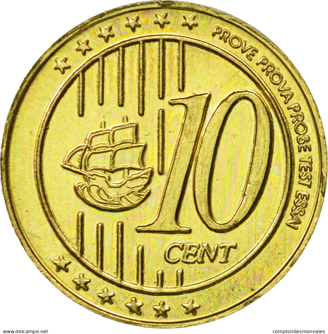 Espagne, Medal, Essai 10 Cents, 2004, SPL, Laiton - Autres & Non Classés