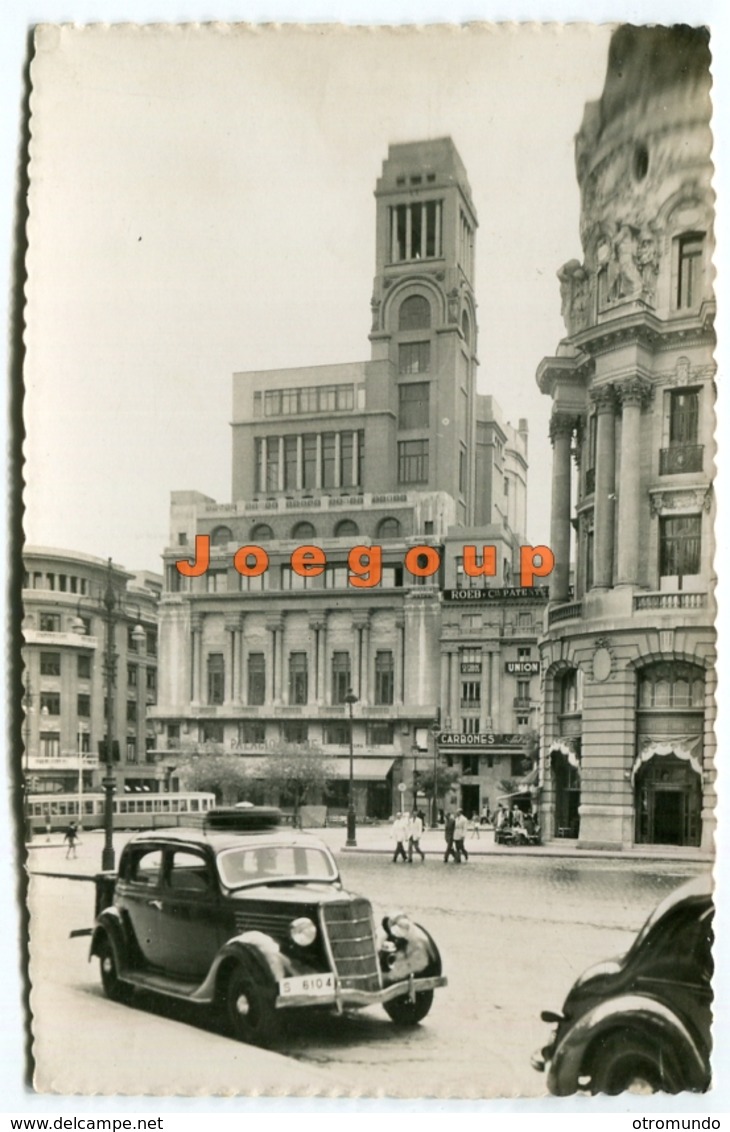 Postal Garcia Garrabella Tram Automovil Car Palacio Circulo Bellas Artes Madrid España - Madrid