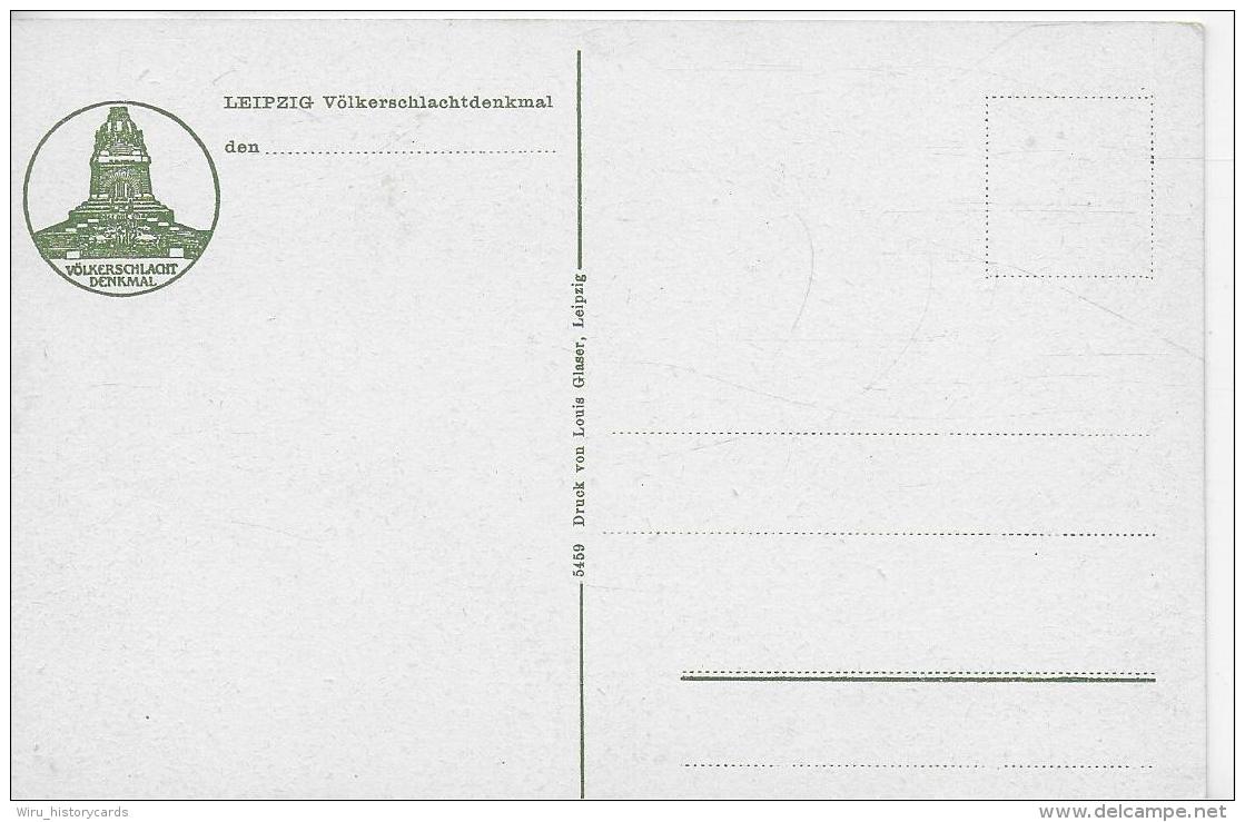 AK 0020  Leipzig - Völkerschlacht-Denkmal / Verlag Glaser Um 1913 - Leipzig