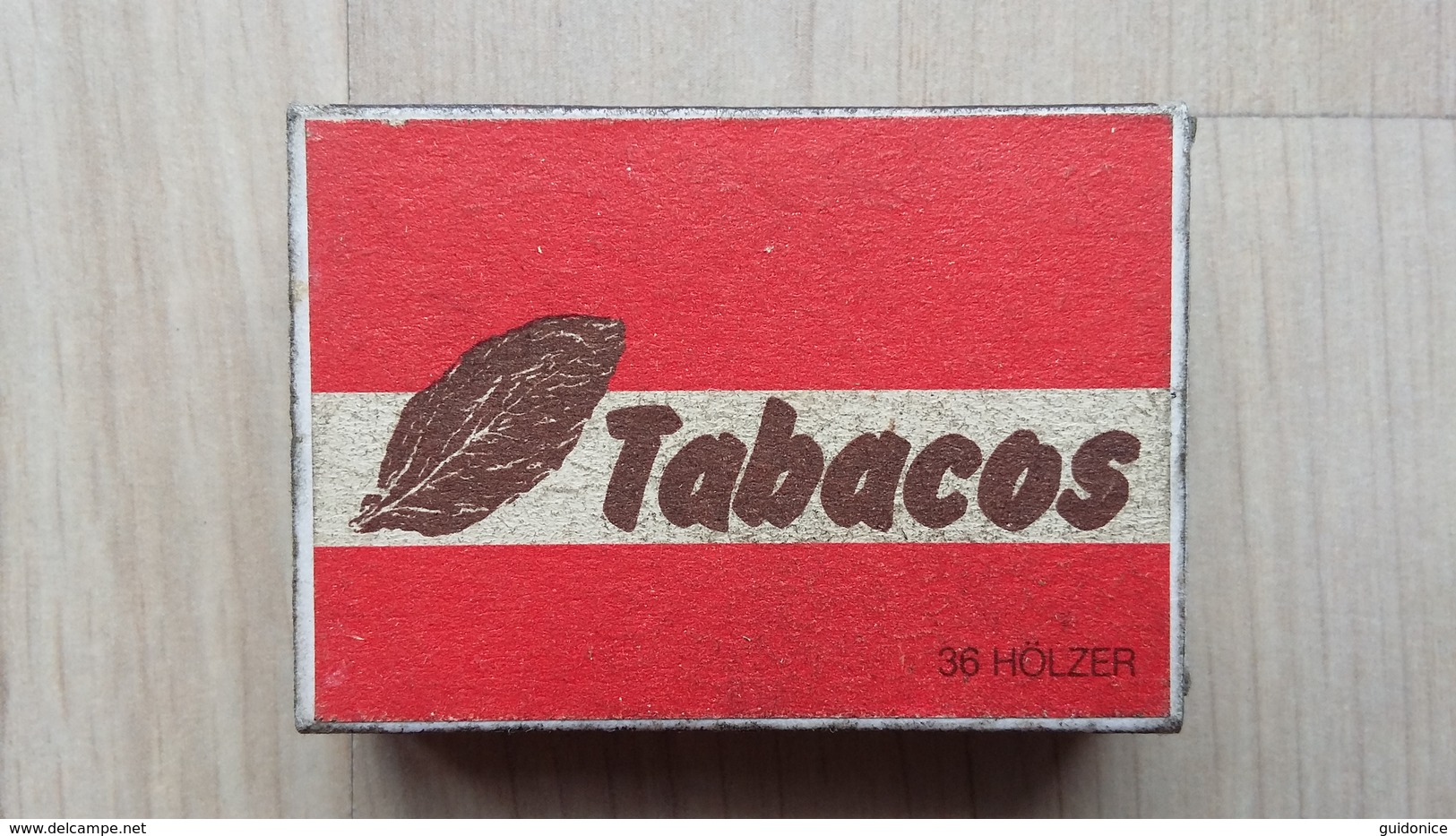 Zündholzschachtel Mit Schriftzug TOBACOS Aus Deutschland - Zündholzschachteln