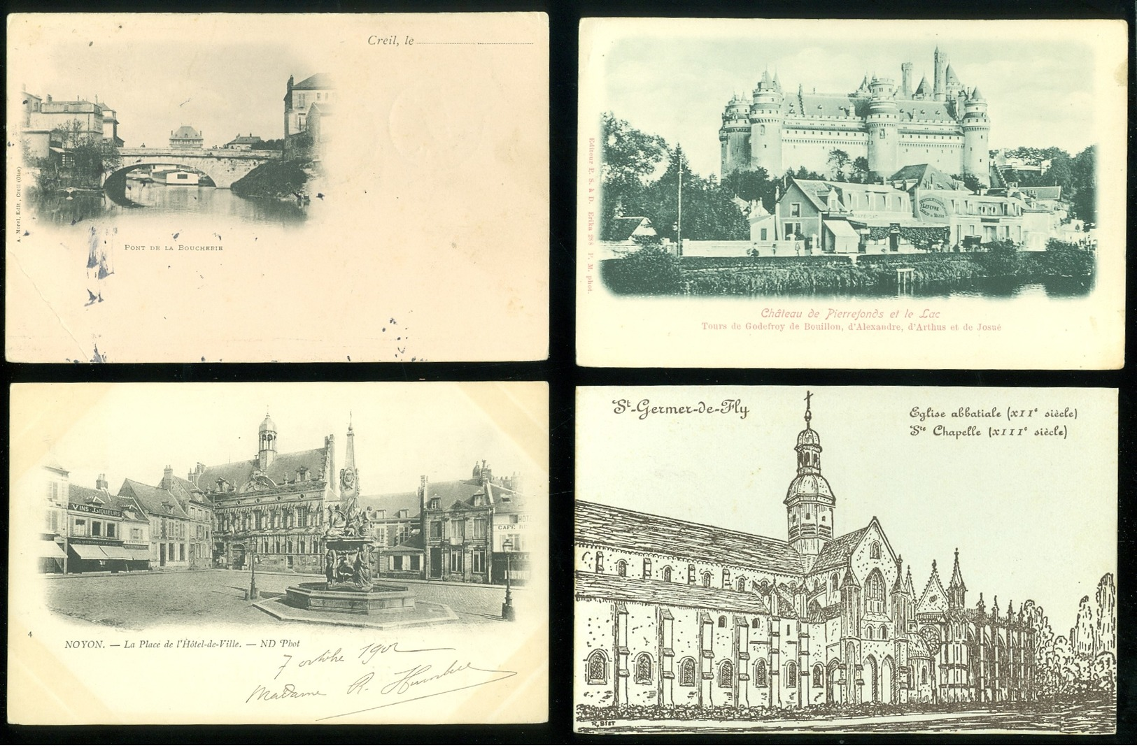 Beau lot de 60 cartes postales de France  Oise     Mooi lot van 60 postkaarten van Frankrijk ( 60 ) - 60 scans