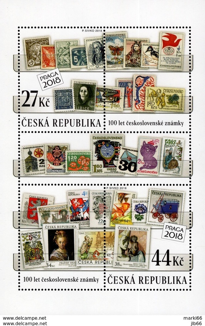 2018 Centenaire Du Timbre Tchécoslovaque / 100 Years Of Czech Stamps - Blocs-feuillets