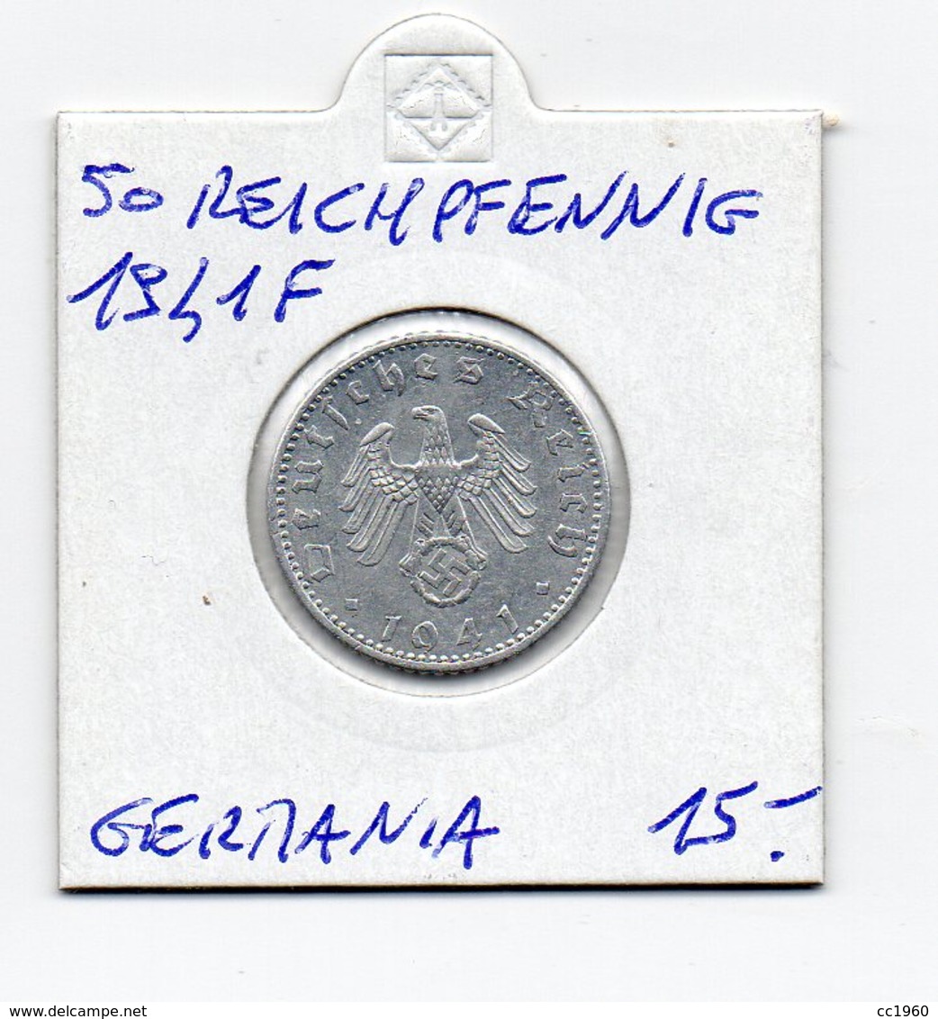 Germania - 1941 - 50 Reichpfennig - "F" - Vedi Foto - (MW1446) - 50 Reichspfennig