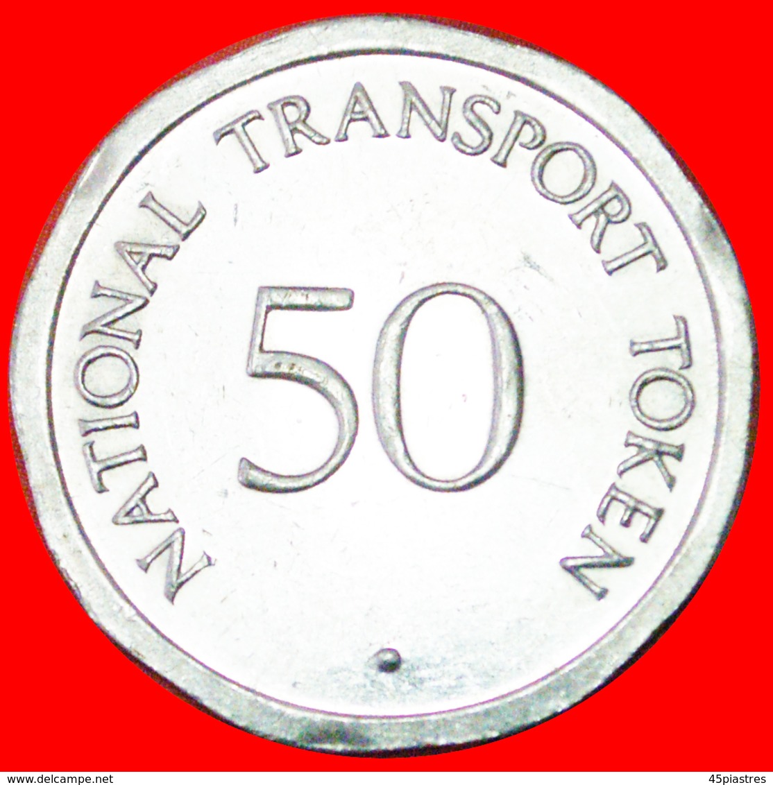 · EDINBURGH CASTLE: GREAT BRITAIN ★ 50 PENCE NATIONAL TRANSPORT TOKEN MINT LUSTER! LOW START ★ NO RESERVE! - Firma's
