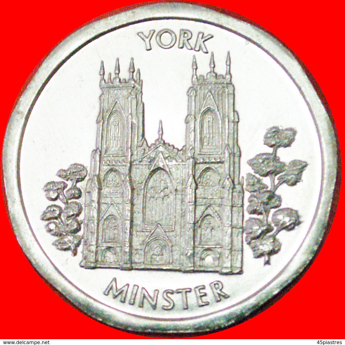 · YORK MINSTER: GREAT BRITAIN ★ 50 PENCE NATIONAL TRANSPORT TOKEN MINT LUSTER! LOW START ★ NO RESERVE! - Professionals/Firms