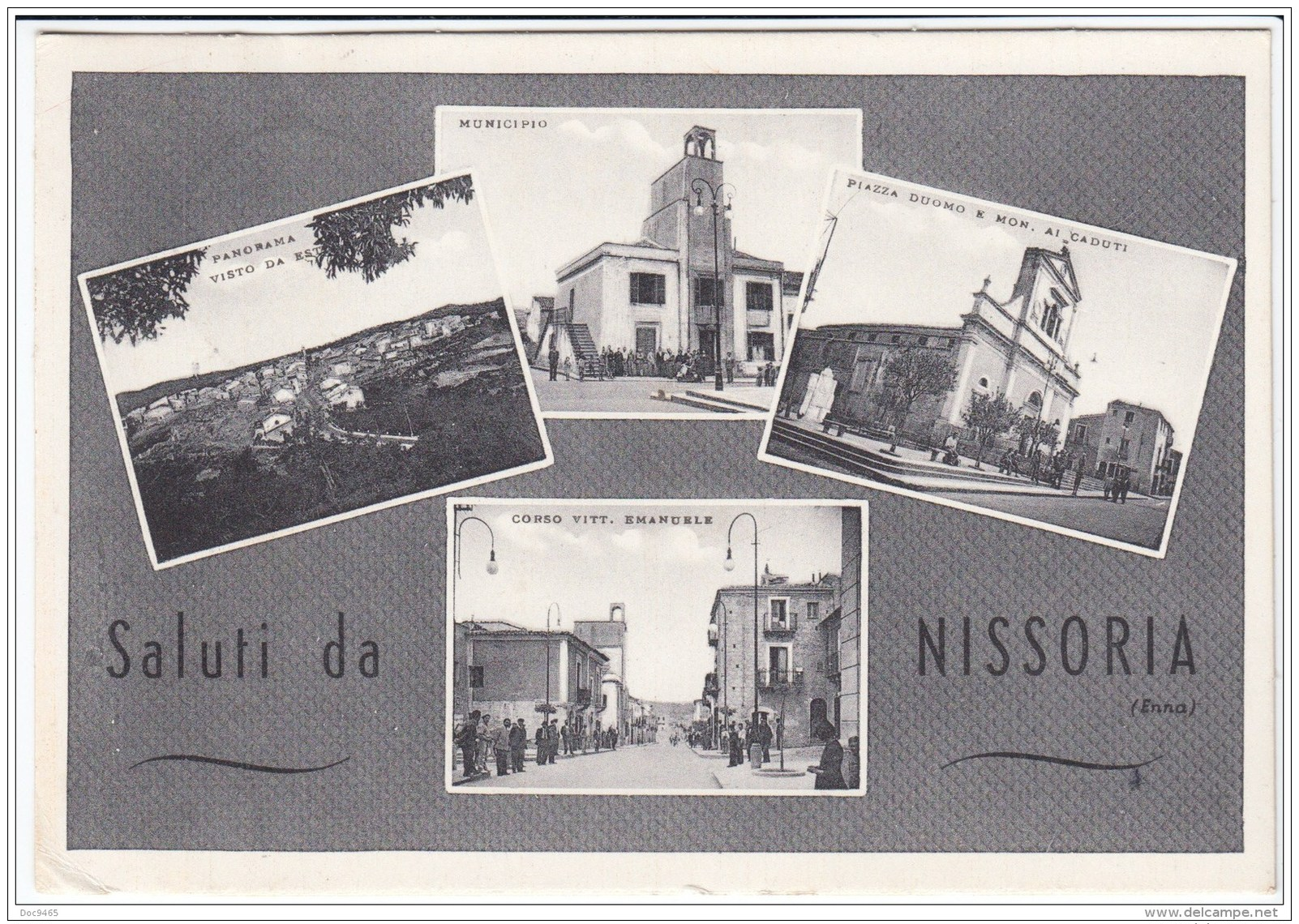 Cartolina Nissoria (EN) 1953 - Other & Unclassified