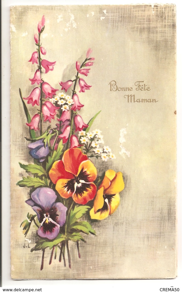 Illustrateur T Jeanne LAGARDE - Carte POP-UP ; Bonne Fête Maman: Fleurs - Other & Unclassified