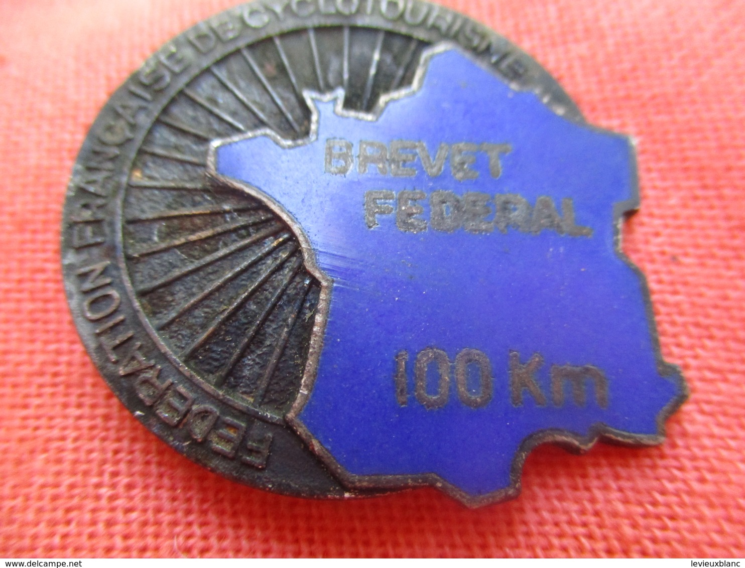 Insigne Sport à épingle/Cyclisme/Fédération Française Cyclotourisme/Brevet Fédéral /100 Km/Chobillon/ Vers 1960   SPO314 - Radsport