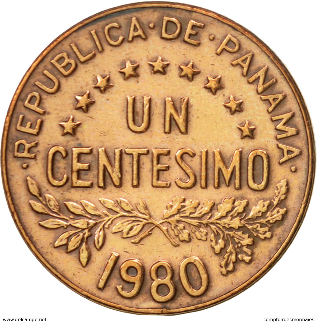 Monnaie, Panama, Centesimo, 1980, U.S. Mint, TTB+, Bronze, KM:22 - Panama