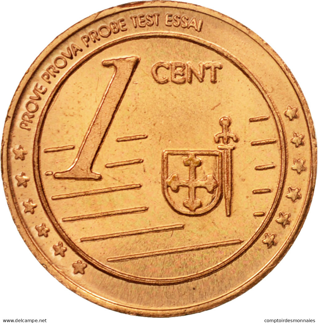 Espagne, Medal, Essai 1 Cent, 2004, SPL, Cuivre - Autres & Non Classés