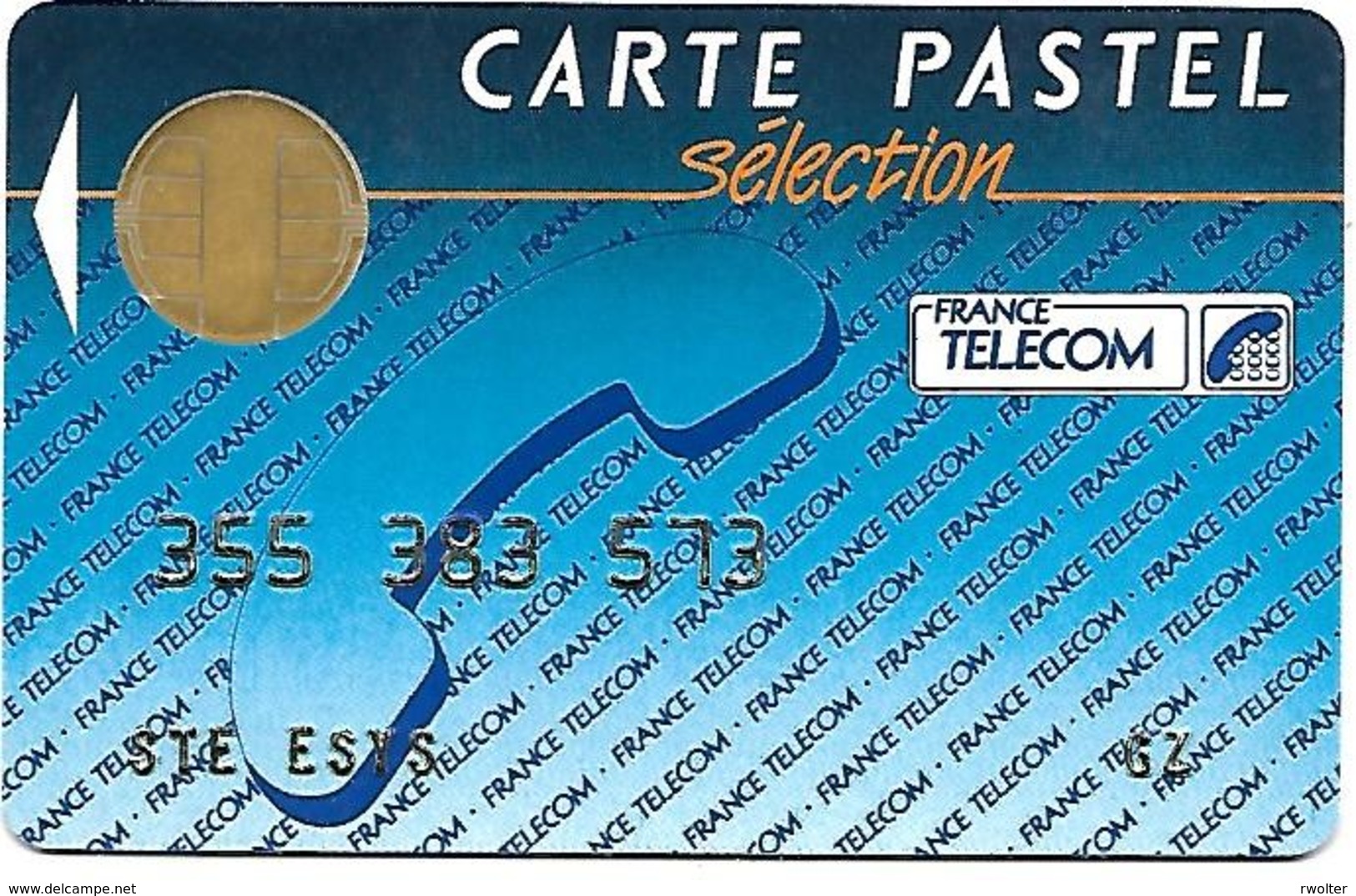 @+ Carte PASTEL Séléction France Telecom Nominative - Chip BULL F - Ref : FT/CP-SEL3 -  Kaarten Van De Busdienst Pastel