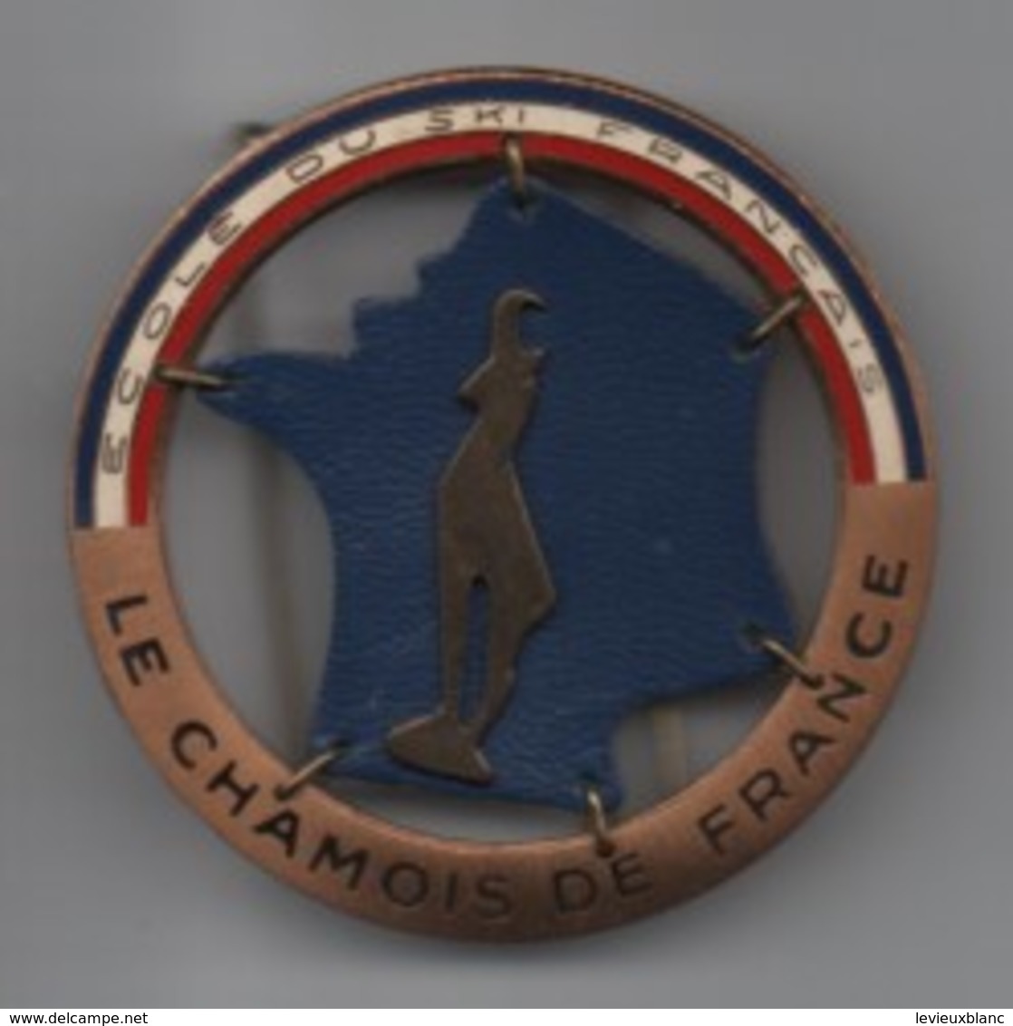 Insigne Sport à épingle/SKI/ Ecole Du Ski Français/ Le Chamois De France / FIA/ LYON/Vers 1970-80   SPO323 - Sport Invernali