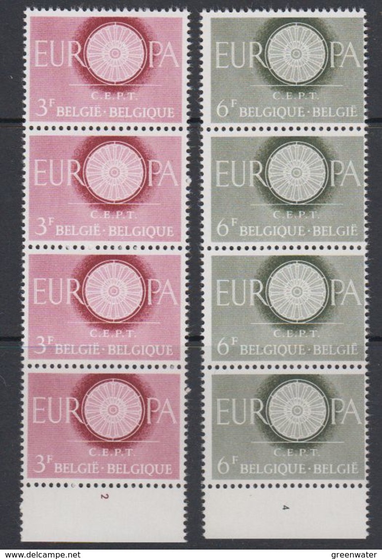 Europa Cept 1960  Belgium 2v 4x ** Mnh (40321B) - 1960