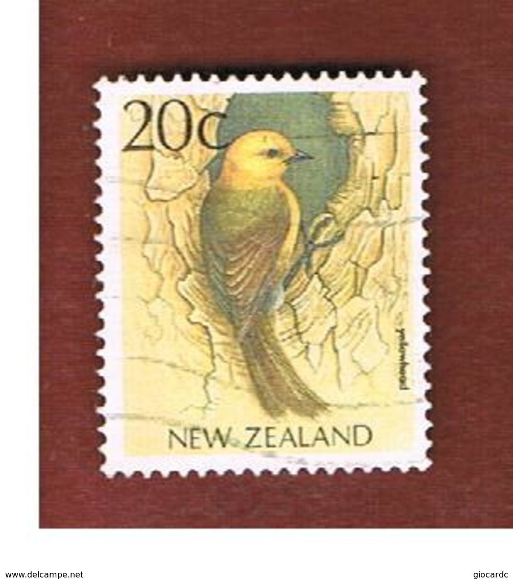 NUOVA ZELANDA (NEW ZEALAND) - SG 1461 -  1988 NATIVE BIRDS: YELLOWHEAD   -  USED° - Gebraucht