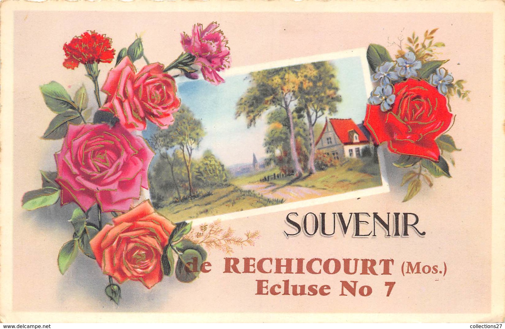 57-RECHICOURT- ECLUSE N° 7 SOUVENIR - Rechicourt Le Chateau