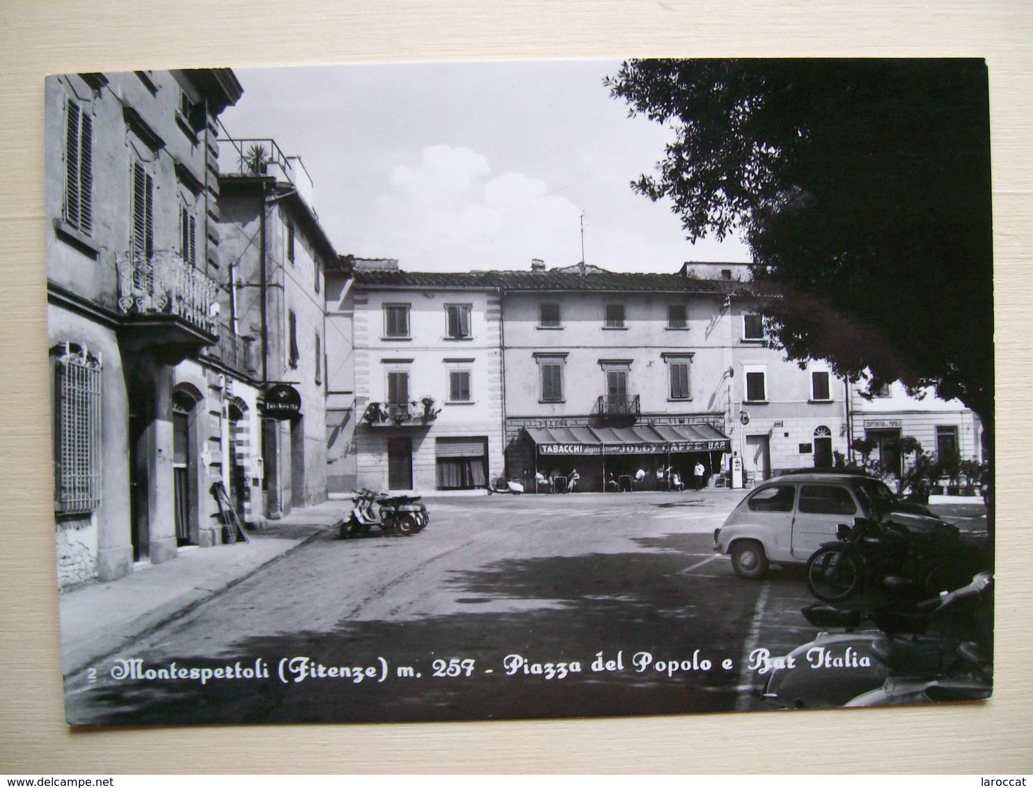 1962 - Firenze - Montespertoli - Piazza Del Popolo E Bar Italia - Distributore Benzina - Coop Del Popolo  Off. Lambretta - Altri & Non Classificati