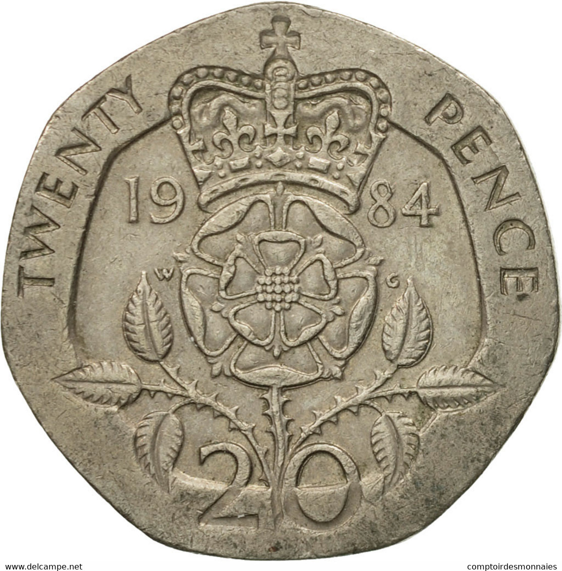 Monnaie, Grande-Bretagne, Elizabeth II, 20 Pence, 1984, TTB, Copper-nickel - 20 Pence