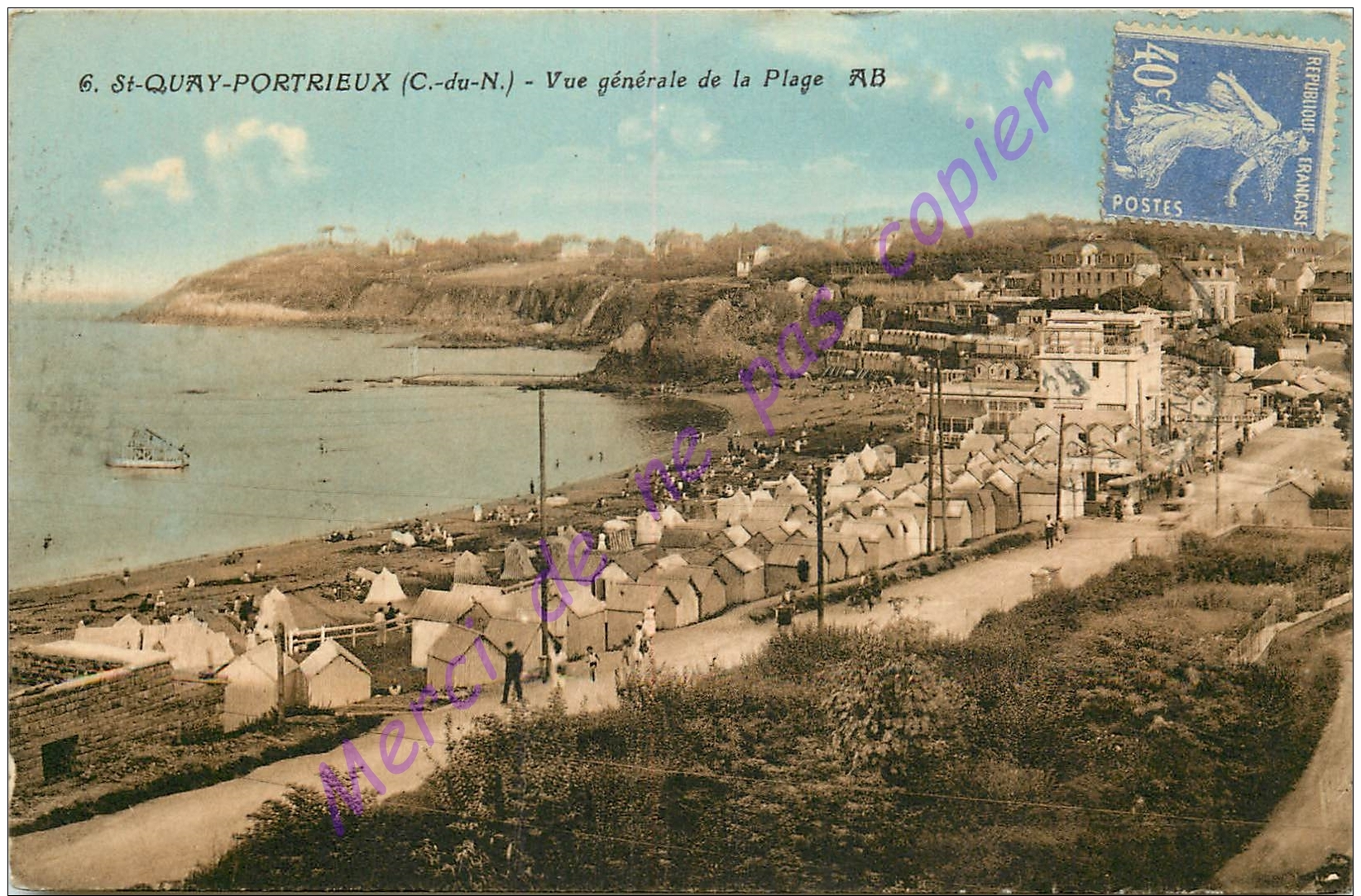 22. SAINT QUAY PORTRIEUX .  Vue Générale De La Plage . - Autres & Non Classés