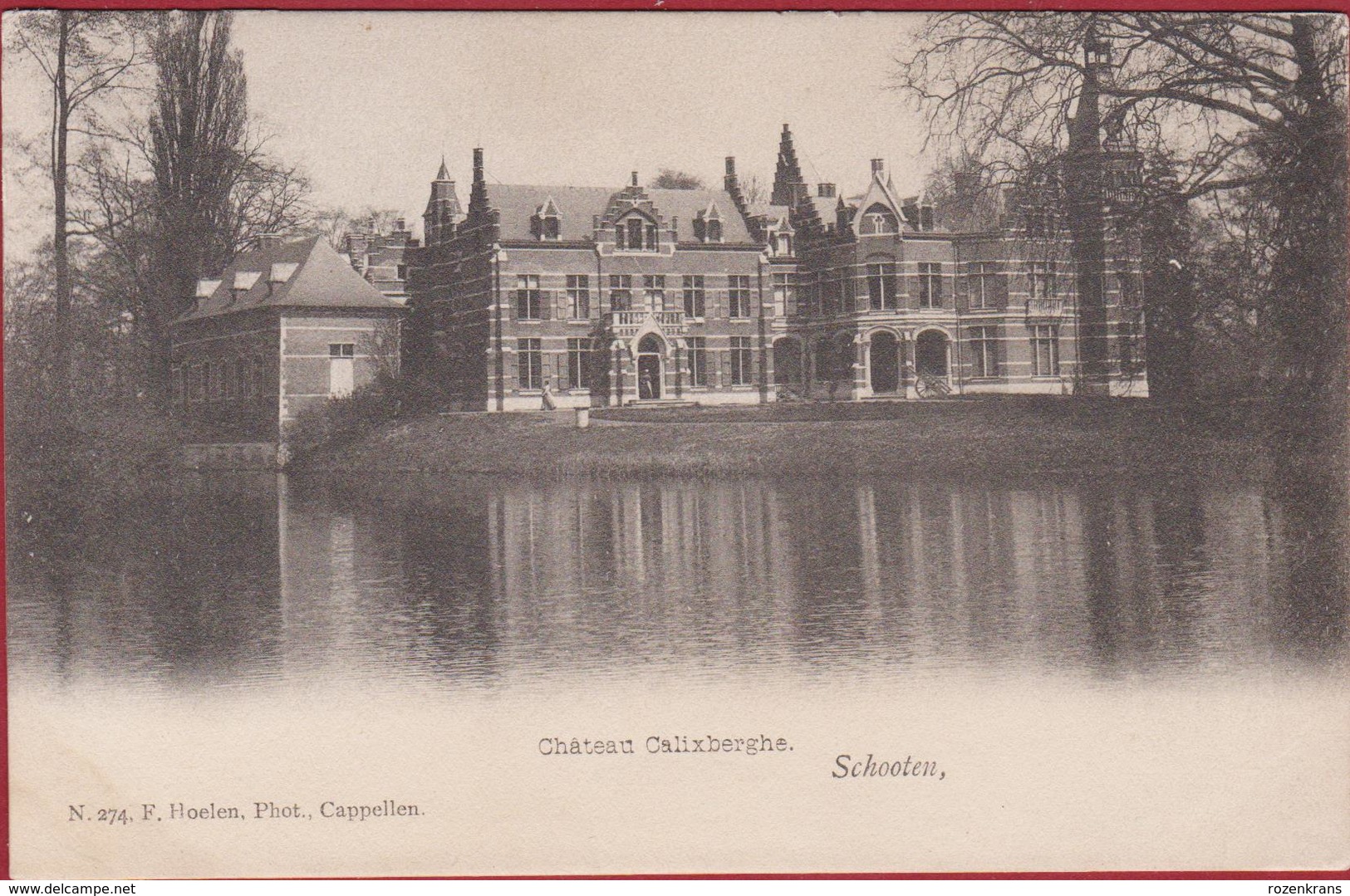 Schoten Schooten Chateau Calixberghe Kasteel Hoelen Cappellen Kapellen 274 Geanimeerd (In Goede Staat) - Schoten