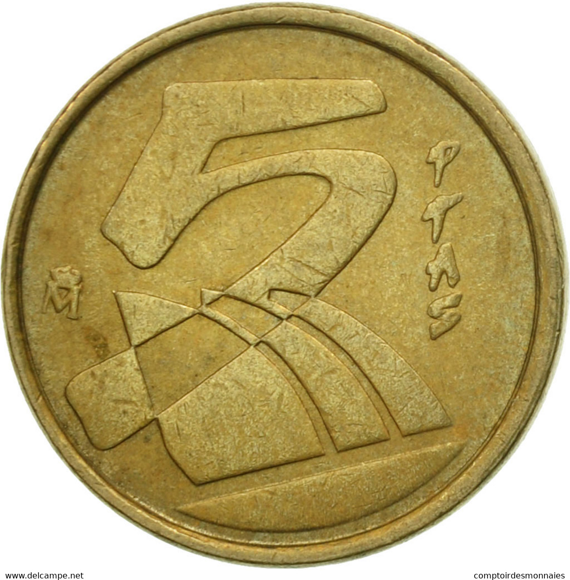 Monnaie, Espagne, Juan Carlos I, 5 Pesetas, 1989, Madrid, TTB, Aluminum-Bronze - 5 Pesetas