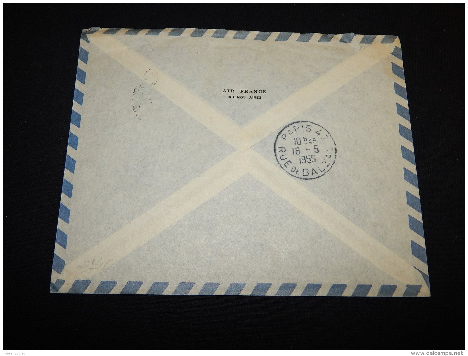 Argentina 1955 Air Mail Cover To France__(L-23759) - Aéreo
