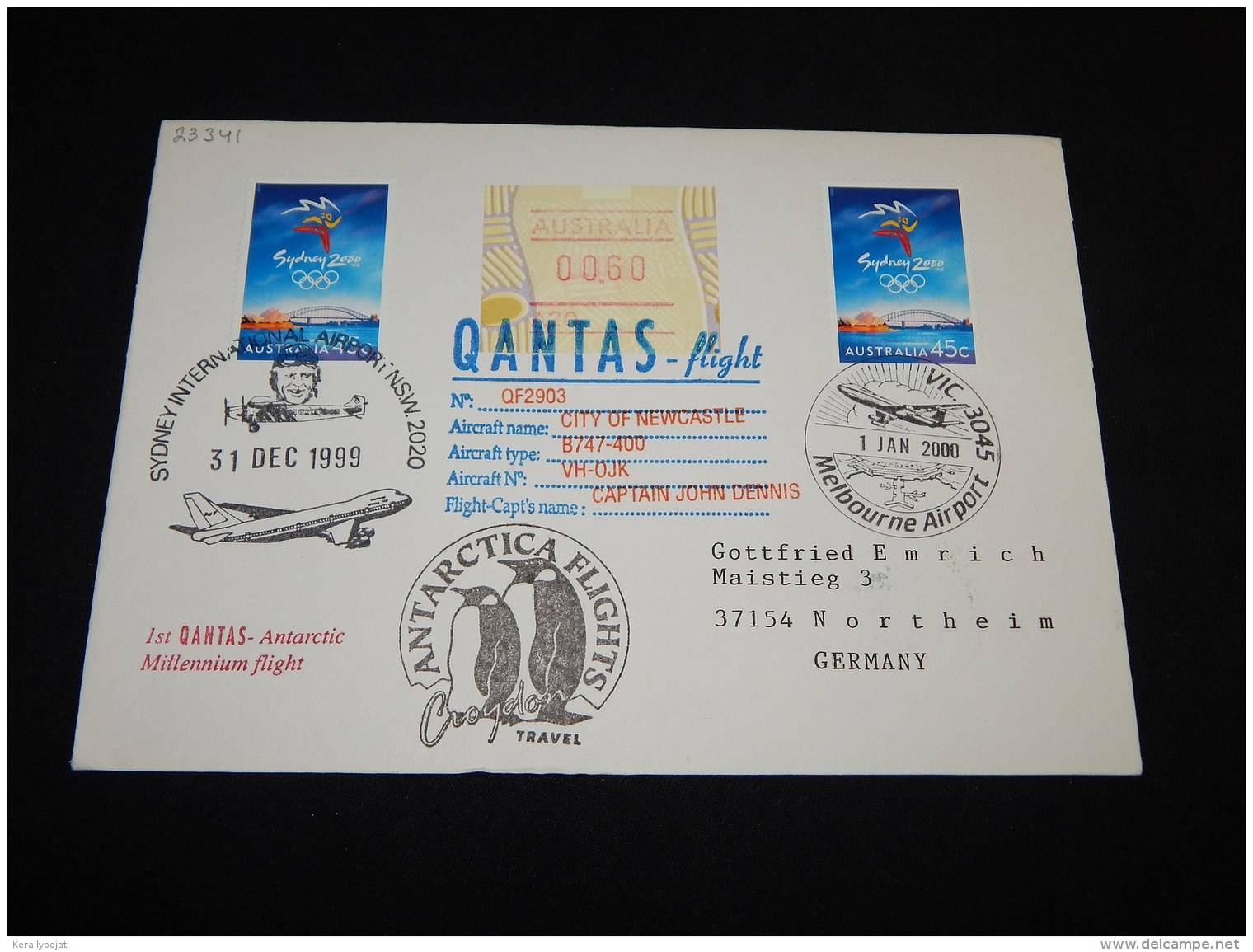 Australia 2000 Melbourne Airport Cover__(L-23341) - Briefe U. Dokumente