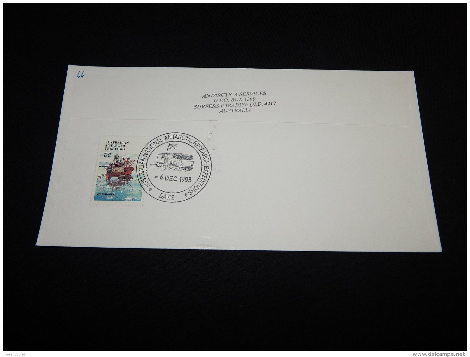 Australian Antarctic Territory 1993 Davis Ozone Watch Cover__(L-23121) - Brieven En Documenten