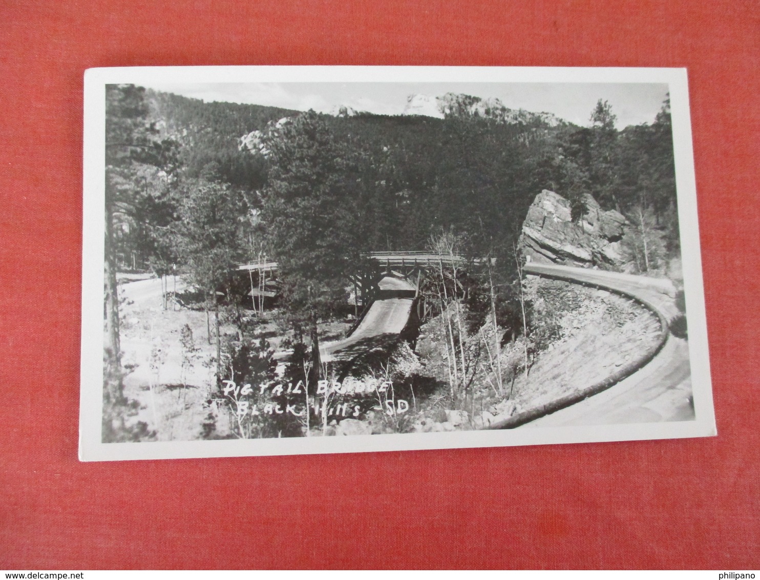 RPPC  Pig Tail Bridge  Black Hills  - South Dakota >  Ref 3053 - Andere & Zonder Classificatie