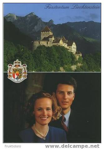 AKFL Liechtenstein Postcards Prince Alois And Princess Sophie - Vaduz Castle - Liechtenstein