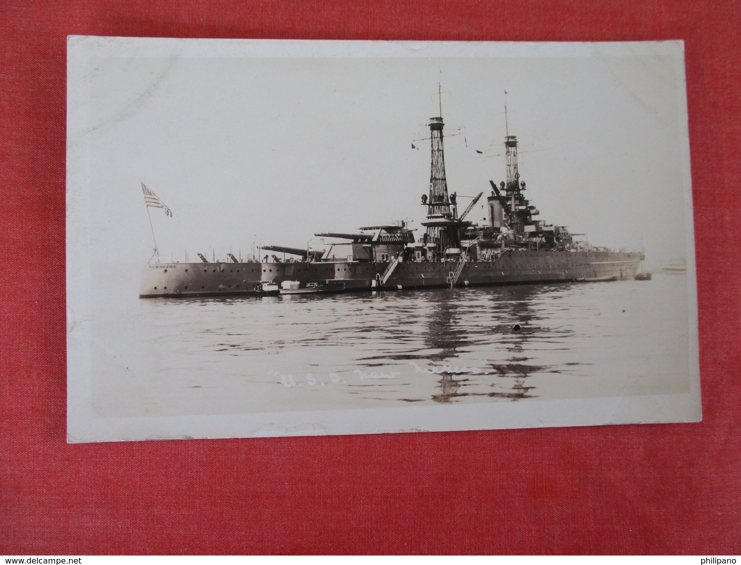 RPPC  U.S.S. New Mexico       Ref 3053 - Warships