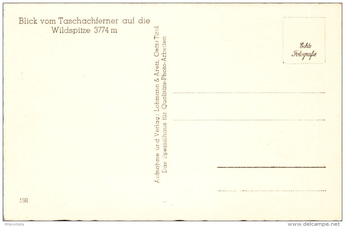 Blick Vom Taschachferner Auf Die Wildspitze 3774 M (598) - Pitztal