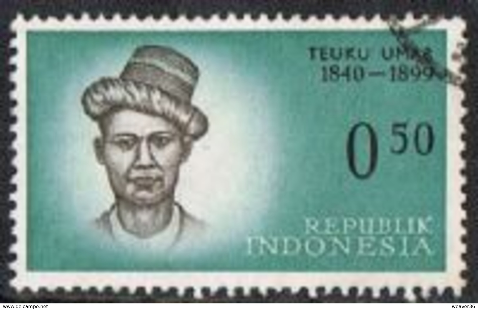 Indonesia SG873 1961 National Independence Heroes 50s Good/fine Used [17/16297/4D] - Indonesien