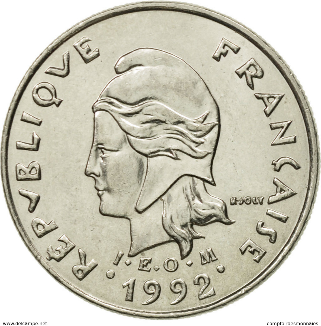 Monnaie, French Polynesia, 10 Francs, 1992, Paris, SUP, Nickel, KM:8 - Polynésie Française