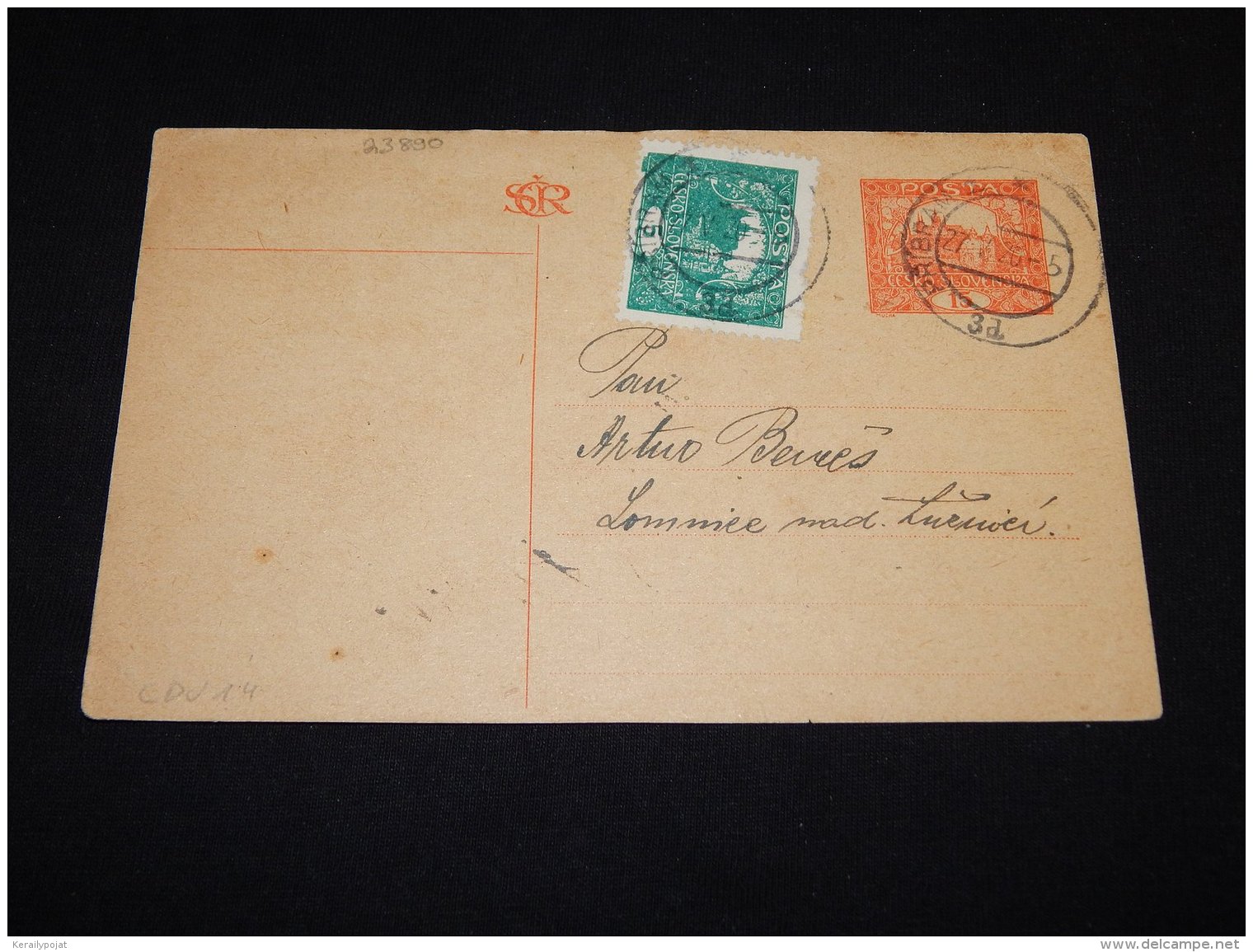 Czechoslovakia 1920 Pribram Stationery Card__(L-23890) - Cartes Postales