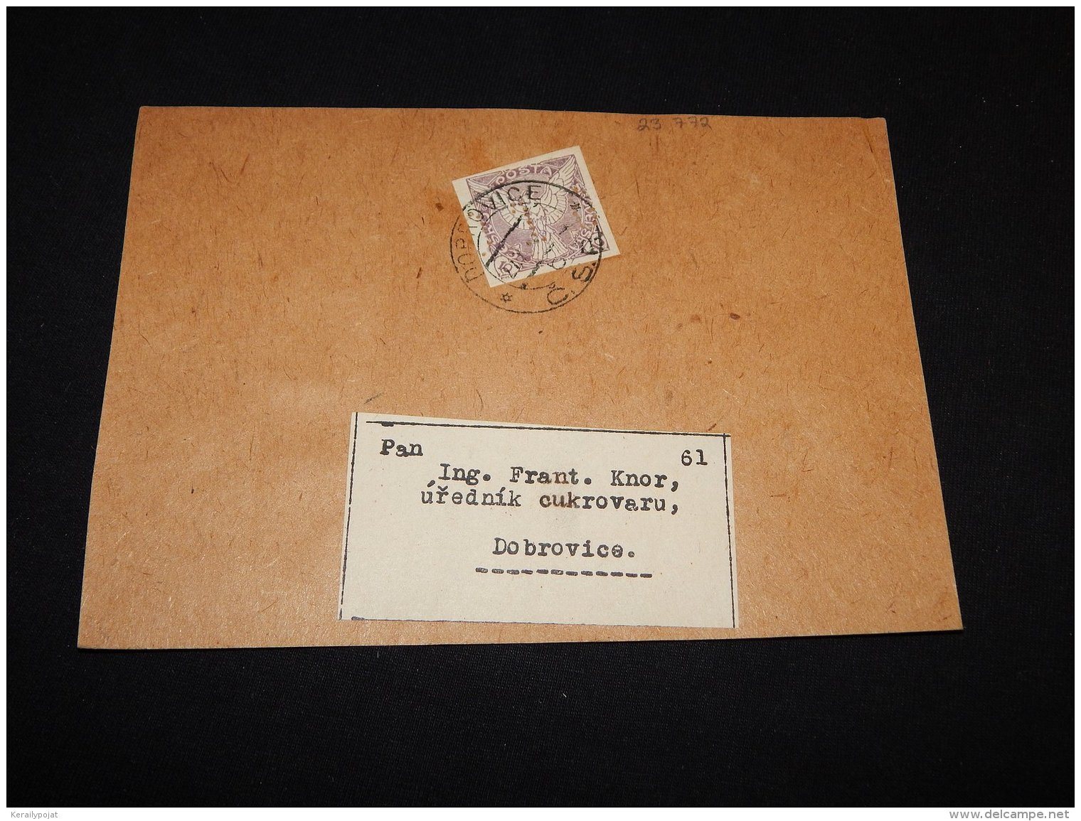 Czechoslovakia 1920's Dobrovice Cover Front__(L-23772) - Lettres & Documents