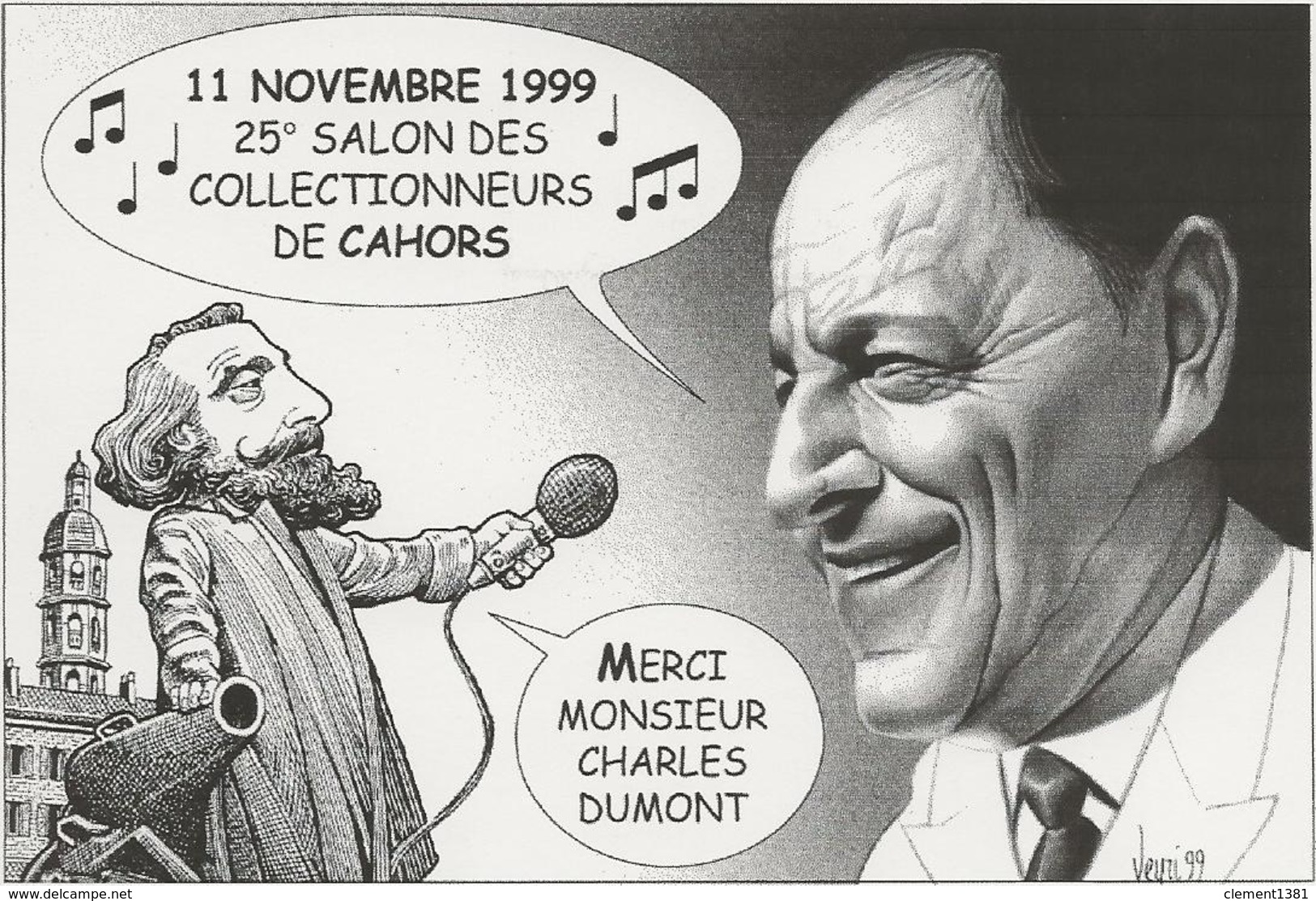 Illustrateur Bernard Veyri Caricature Charles Dumont - Veyri, Bernard