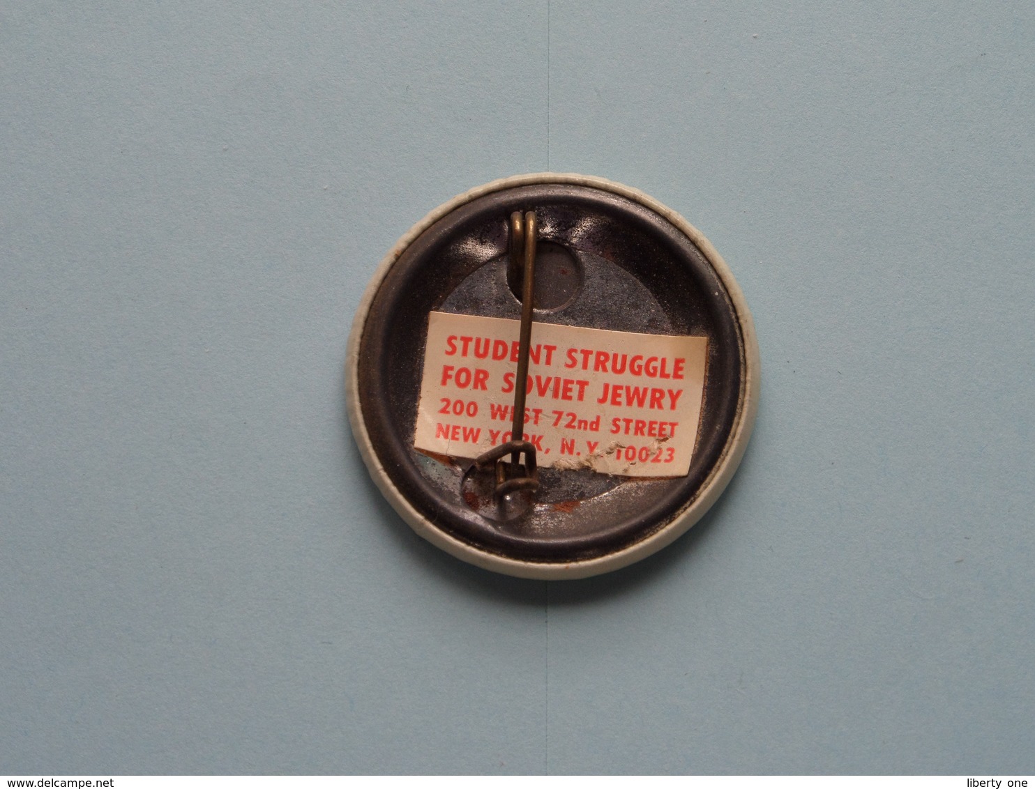 " SOVIET JEWRY WILL BE REDEEMED " - Old BUTTON ( From The '60 / '70 ) Edit. > U.S.A. ( +/- 3,5 Cm. ) See For Detail ! - Zonder Classificatie