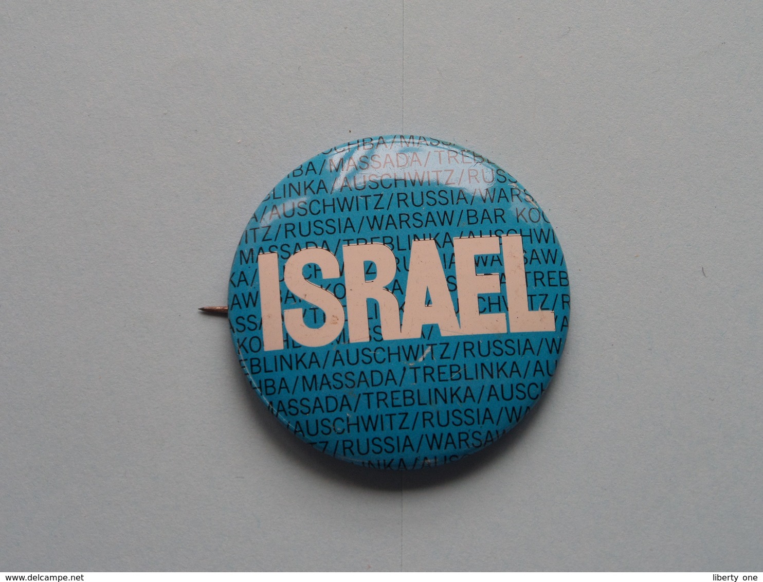 " ISRAEL " - Old BUTTON ( From The '60 / '70 ) Edit. > U.S.A. ( +/- 4 Cm. ) See For Detail ! - Ohne Zuordnung