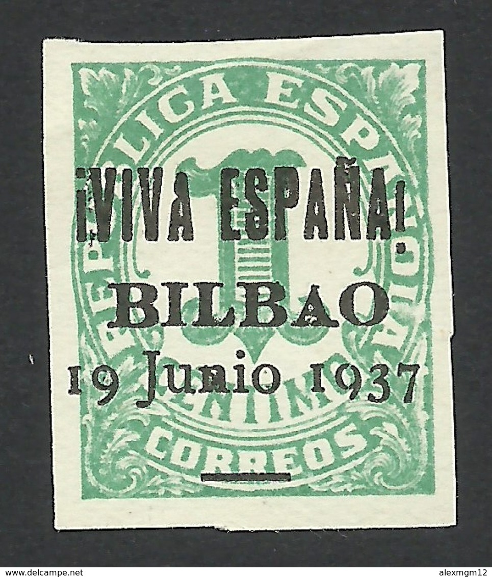 Spain, Bilbao 1 C. 1937, Mi # 1, MH - Nationalist Issues