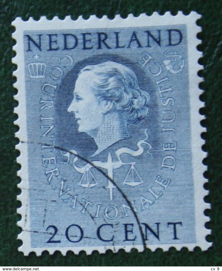 20 Ct Cour Internationale De Justice NVPH Dienst D37 D 37 (Mi 37) 1951-1958 Gestempeld  Used NEDERLAND / NIEDERLANDE - Service