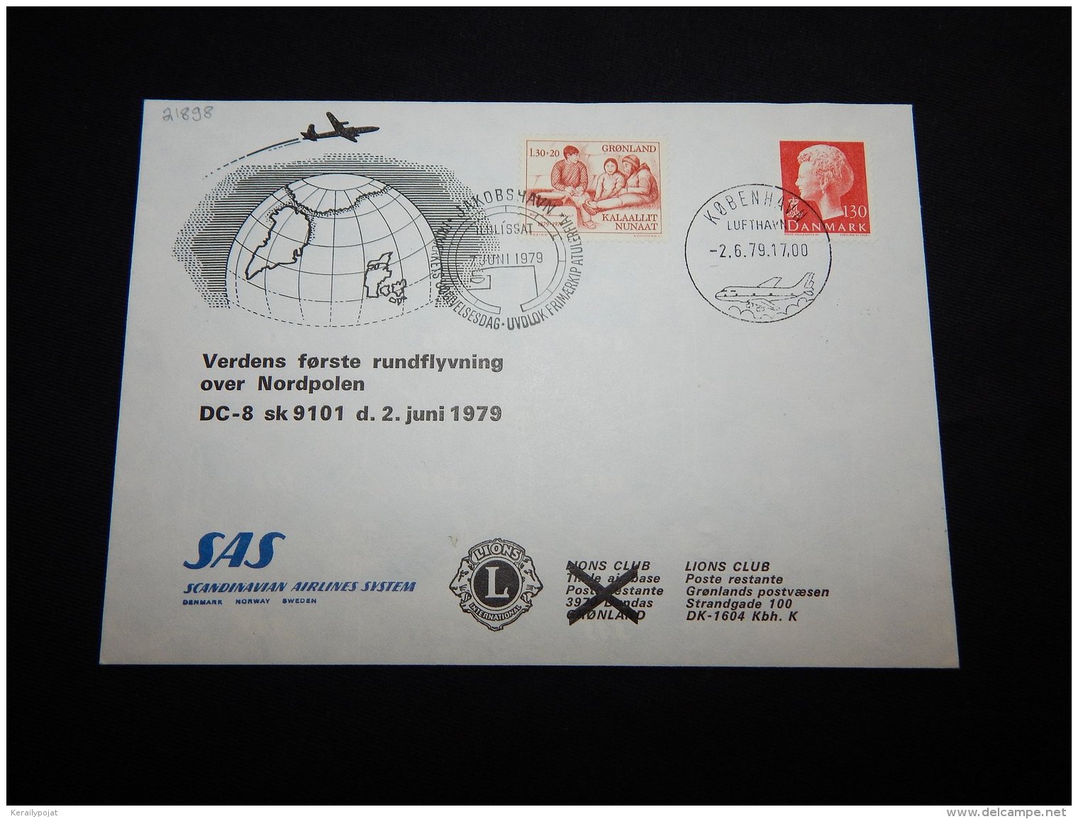 Denmark 1979 SAS First Flight Köbenhavn-Dunkas__(L-21898) - Storia Postale