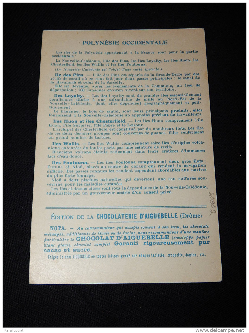 French Polynesia Chocolaterie D'Aiguebelle__(L-20902) - French Polynesia