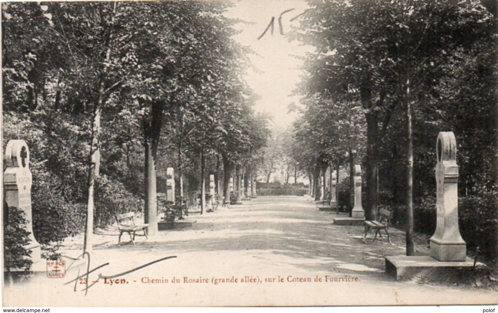 LYON - Chemin Du Rosaire (Grande Allée) Sur Le Coteau De Fourvières    (109545) - Other & Unclassified