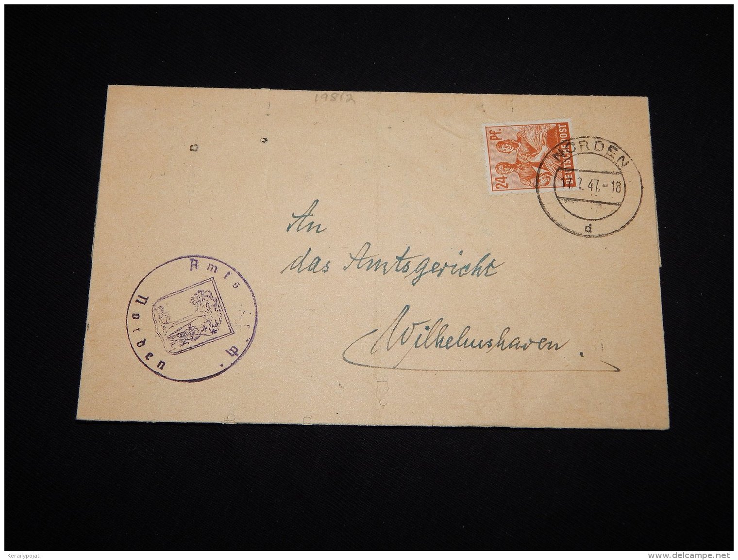 Germany Allied 1947 Norden Letter__(L-19812) - Autres & Non Classés